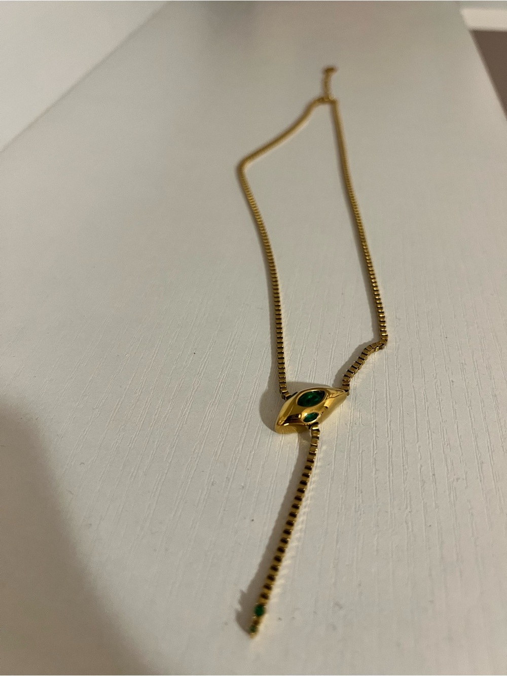 Taylor Swift Reputation Karma Snake Necklace Gold - Picture 2 of 3